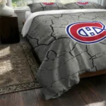 Montreal Canadiens Cracked Texture Bedding Set Best Selling