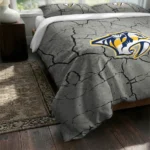 Nashville Predators Cracked Texture Bedding Set Best Selling