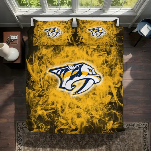Nashville Predators Red Mist Bedding Set Best Selling