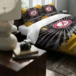 Nashville Predators Sunburst Splatter Bedding Set Best Selling