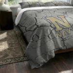 Navy Midshipmen Cracked Texture Bedding Set Best Selling