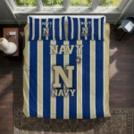 Navy Midshipmen Stripe Style Bedding Set Best Selling