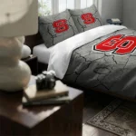 Nc State Wolfpack Cracked Texture Bedding Set Best Selling