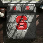 Nc State Wolfpack Cracked Texture Bedding Set Best Selling