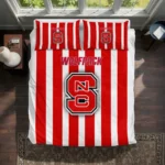 Nc State Wolfpack Stripe Style Bedding Set Best Selling