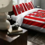 Nc State Wolfpack Stripe Style Bedding Set Best Selling
