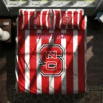 Nc State Wolfpack Stripe Style Bedding Set Best Selling