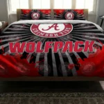 Nc State Wolfpack Sunburst Splatter Bedding Set Best Selling