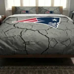 New England Patriots Cracked Texture Bedding Set Best Selling