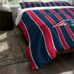 New England Patriots Stripe Style Bedding Set Best Selling
