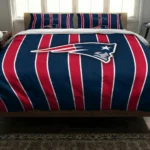 New England Patriots Stripe Style Bedding Set Best Selling