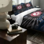 New England Patriots Sunburst Splatter Bedding Set Best Selling