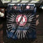 New England Patriots Sunburst Splatter Bedding Set Best Selling