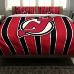 New Jersey Devils Stripe Style Bedding Set Best Selling