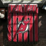 New Jersey Devils Stripe Style Bedding Set Best Selling