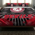 New Jersey Devils Sunburst Splatter Bedding Set Best Selling