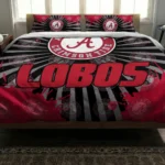 New Mexico Lobos Sunburst Splatter Bedding Set Best Selling