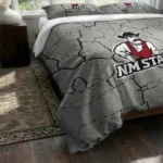 New Mexico State Aggies Cracked Texture Bedding Set Best Selling