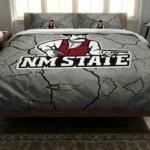 New Mexico State Aggies Cracked Texture Bedding Set Best Selling