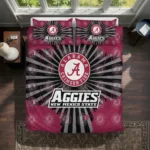 New Mexico State Aggies Sunburst Splatter Bedding Set Best Selling