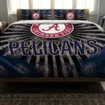New Orleans Pelicans Sunburst Splatter Bedding Set Best Selling