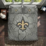 New Orleans Saints Cracked Texture Bedding Set Best Selling