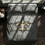 New Orleans Saints Cracked Texture Bedding Set Best Selling