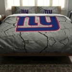 New York Giants Cracked Texture Bedding Set Best Selling