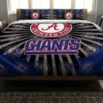New York Giants Sunburst Splatter Bedding Set Best Selling