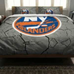 New York Islanders Cracked Texture Bedding Set Best Selling