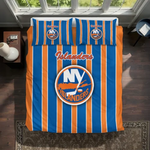 New York Islanders Stripe Style Bedding Set Best Selling