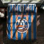 New York Islanders Stripe Style Bedding Set Best Selling