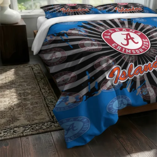 New York Islanders Sunburst Splatter Bedding Set Fashion Forward