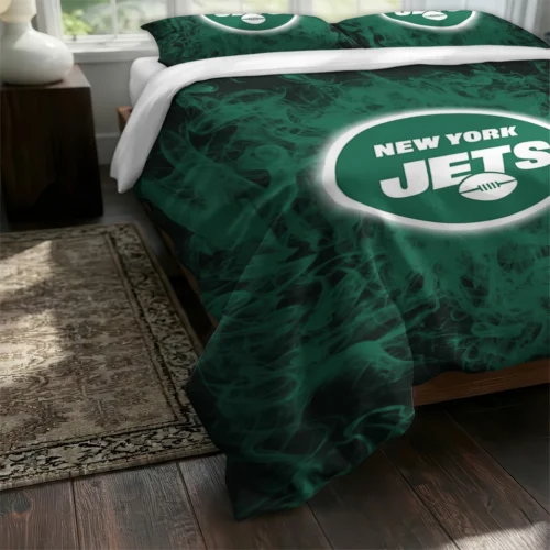New York Jets Red Mist Bedding Set Fashion Forward