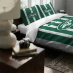 New York Jets Stripe Style Bedding Set Best Selling