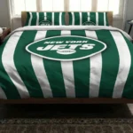 New York Jets Stripe Style Bedding Set Best Selling