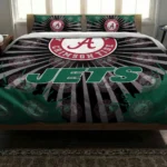 New York Jets Sunburst Splatter Bedding Set Best Selling