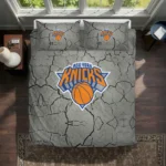 New York Knicks Cracked Texture Bedding Set Best Selling