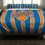 New York Knicks Stripe Style Bedding Set Best Selling