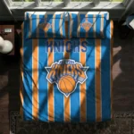 New York Knicks Stripe Style Bedding Set Best Selling