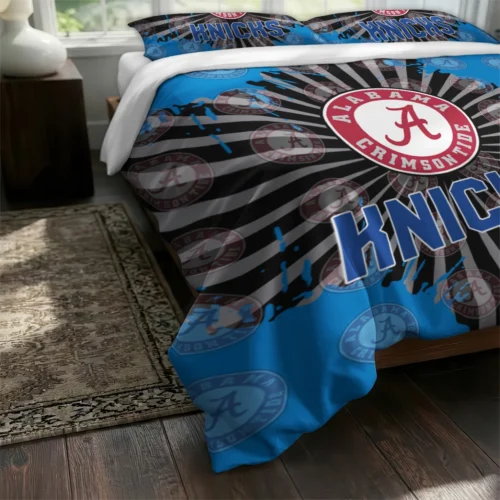 New York Knicks Sunburst Splatter Bedding Set Fashion Forward