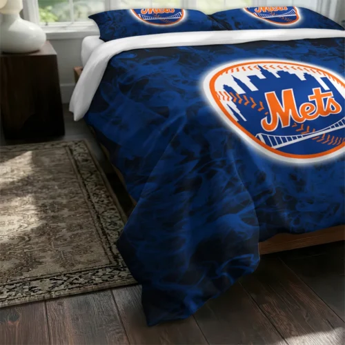 New York Mets Red Mist Bedding Set Fashion Forward