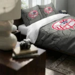 New York Yankees Cracked Texture Bedding Set Best Selling