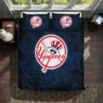 New York Yankees Red Mist Bedding Set Best Selling