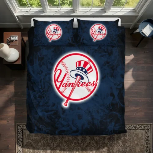 New York Yankees Red Mist Bedding Set Best Selling