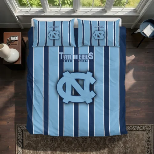 North Carolina Tar Heels Stripe Style Bedding Set Best Selling