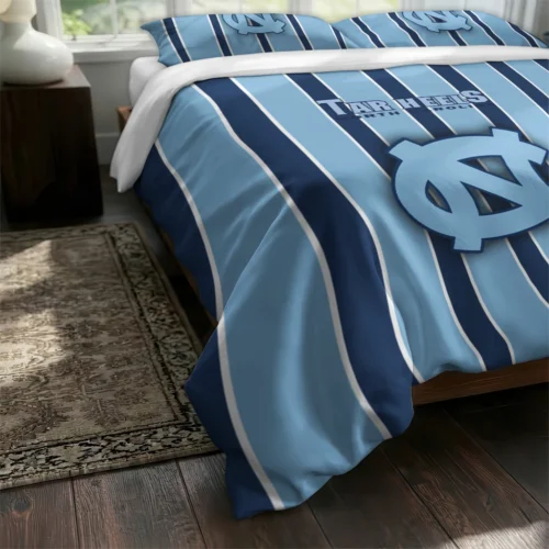 North Carolina Tar Heels Stripe Style Bedding Set Fashion Forward