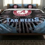 North Carolina Tar Heels Sunburst Splatter Bedding Set Best Selling