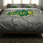 North Dakota State Bison Cracked Texture Bedding Set Best Selling