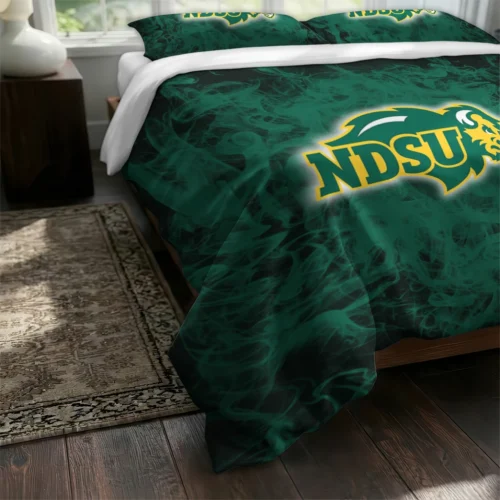 North Dakota State Bison Red Mist Bedding Set Fashion Forward